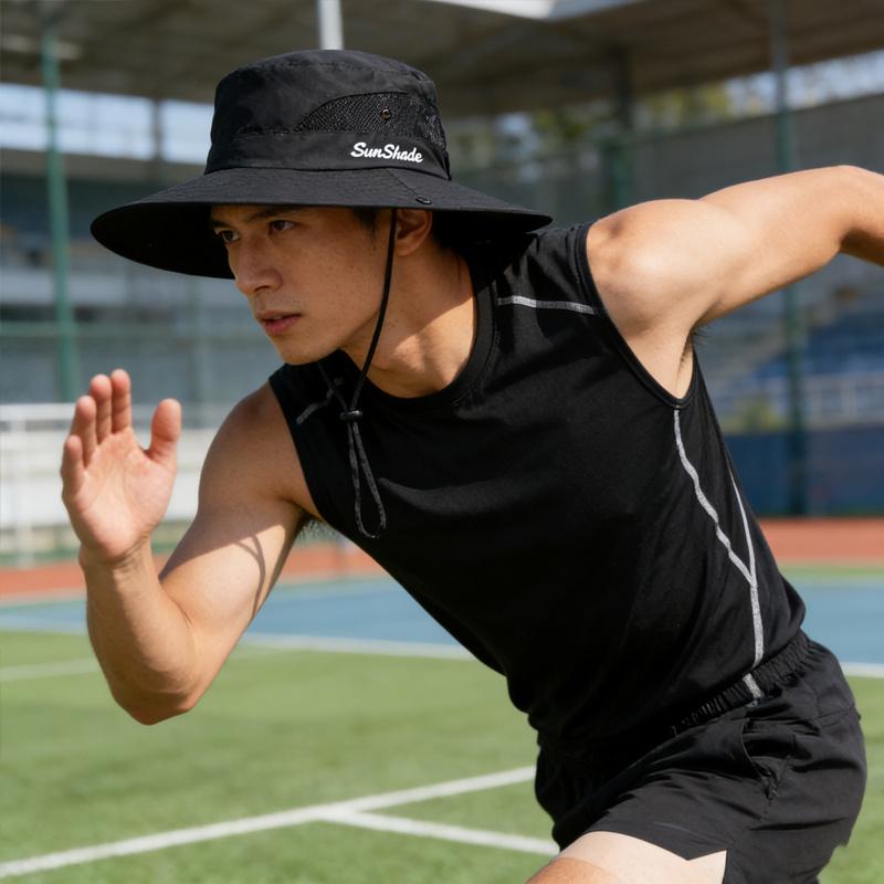 Cappello da Sole Estivo Unisex a Tesa Larga con Rete Traspirante, Tessuto Leggero Protezione Completa per Viso e Collo per Pesca Escursionismo Campeggio Spiaggia Uso Esterno