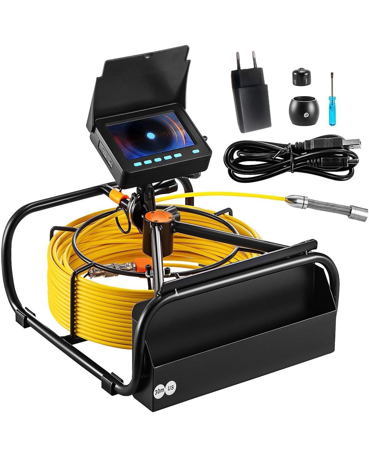 VEVOR Sewer Camera, 98 ft/30 m