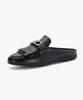 Recur Ecur Tassel Backless Driving Shoes Black 1044