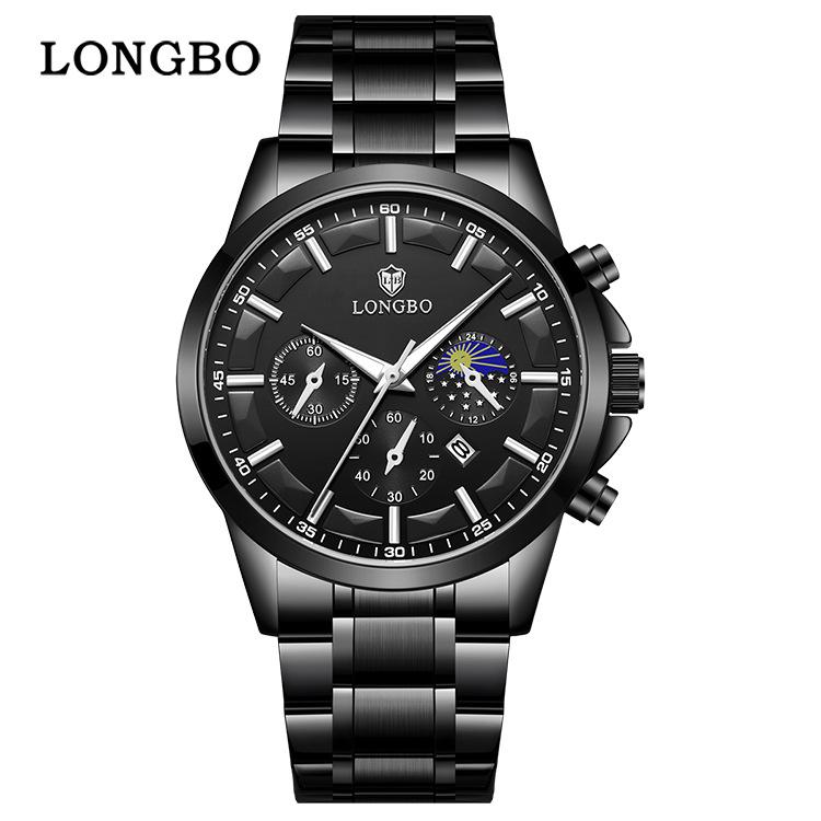Longbo Men s Quartz Waterproof Casual Watch - Simple Design