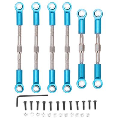RC Metall Zugstange Lenkservo Gestänge Verbindungsstangen Spurstange für WLtoys 144001 124018 124019 114 RC