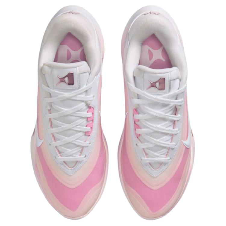 New Nike A'One Breathable Traction Basketball Shoes Unisex Pink White FZ8606-101