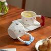 Exquisite Cartoon Süße Keramik Kaffeetassen Home Frühstück Haferflocken Milch Tassen Mode Moderne Stil Büro Kaffeetasse