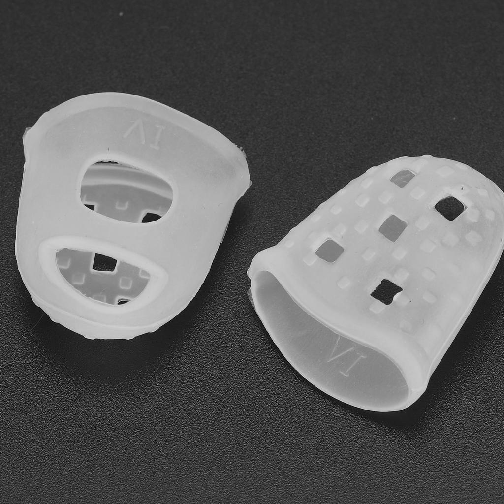 10pcs Guitar Fingertip Protectors Anti Slip Silicone Guitar Finger Guards for Stringed Instruments