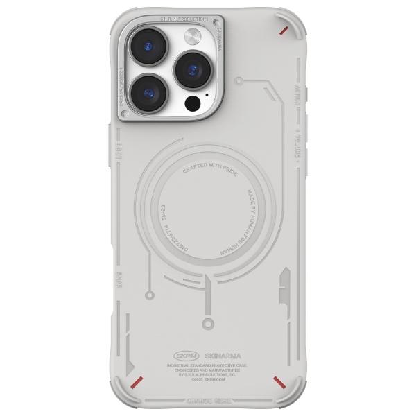 Skinarma Etui Mecha Iphone 16 Pro Max    6.9 Magnetic Charging Jasno Szary/Light Grey