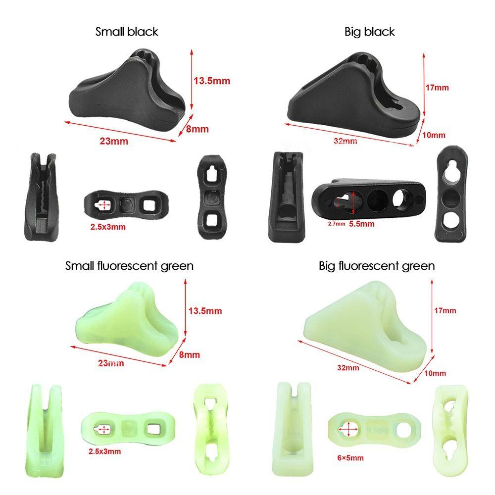 50pcs Plastic Triangles Rope Tightener Anti-slip Awning Stopper Wind Rope Buckle  Camping Tent