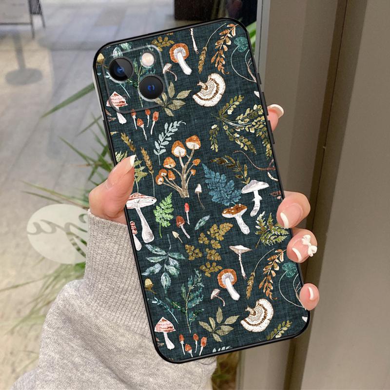 Mushroom Forest Case For iPhone 17 Pro Max 16 14 13 12 11 15 Pro Max Plus 12 13 Mini 16e 17 Air Back Cover