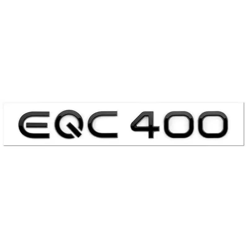 3D буквы ABS Chrome EQC400 4MATIC наклейки с эмблемой для EQC 400 задний багажник автомобиля Стайлинг EQC 400 чёрный