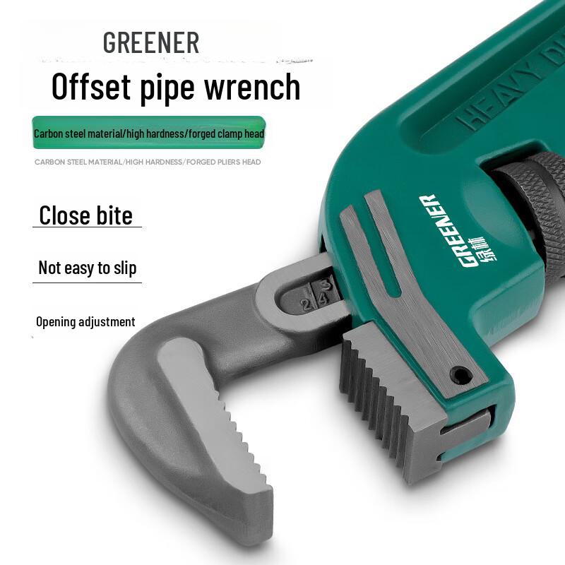 Green Forest Heavy-Duty Multifunctional Offset Head Plumbing Pliers