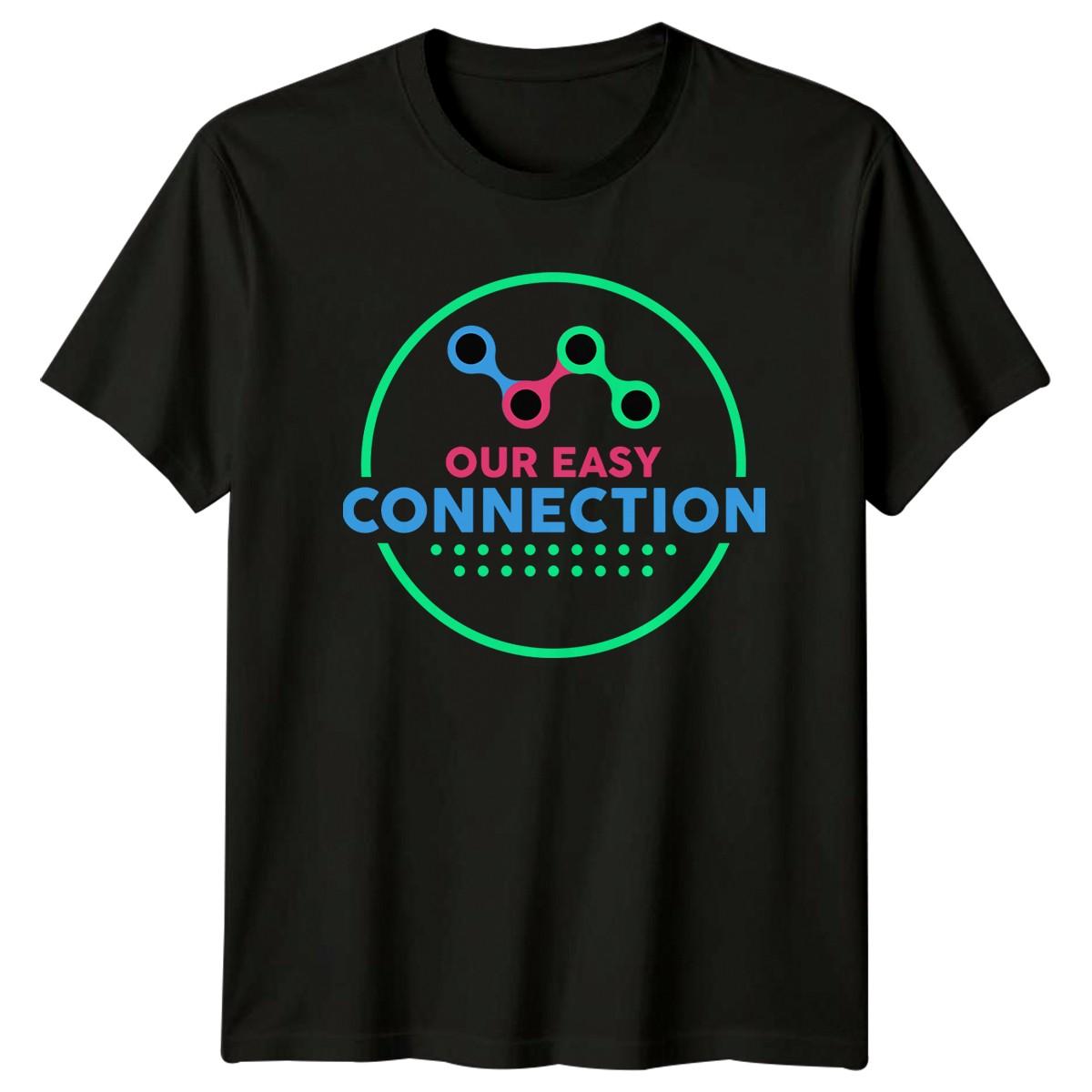 Our Easy Connection T-Shirt Networking Relationship Gift For Him And Her XL