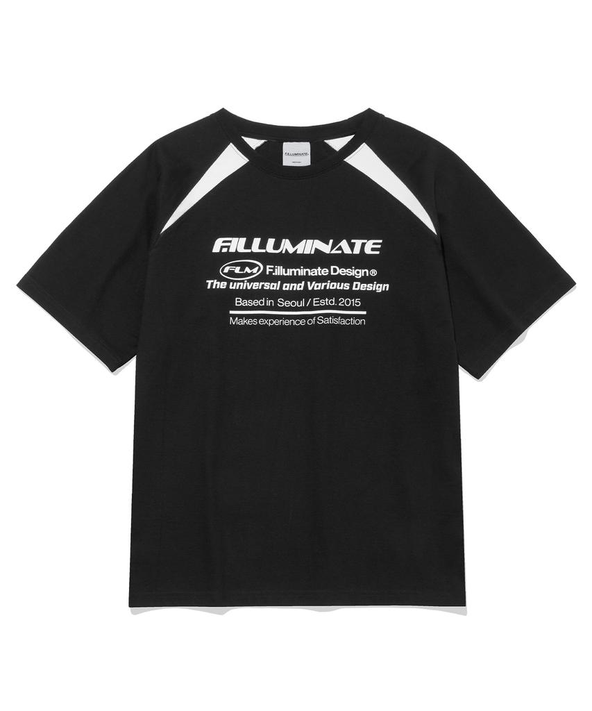 FILLUMINATE Flm Logo Block T-Shirt - Black
