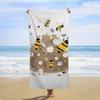 Beach Towel for Men Women Absorbent Quick Dry Bath Towels Compatible with Totem Native American Wolf Dream Catcher, Sand Free