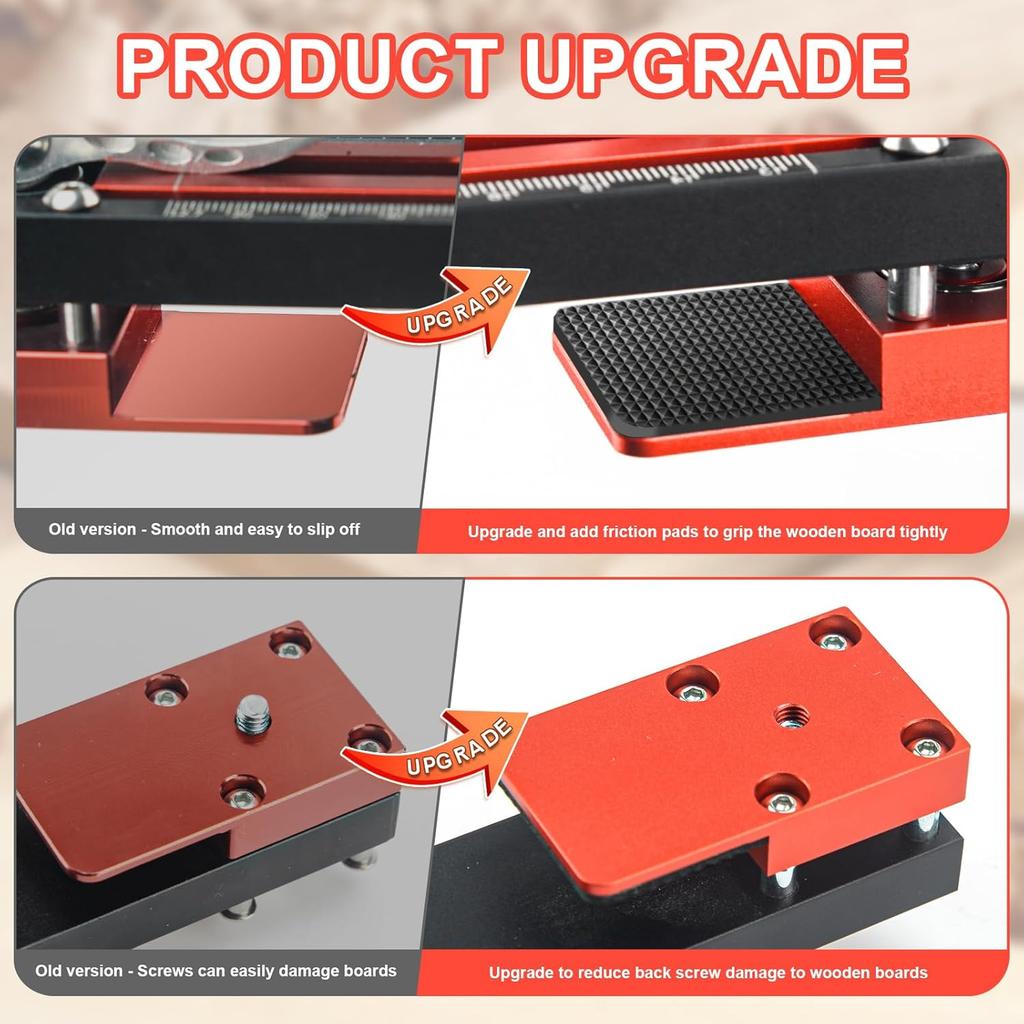 2 PCS Upgraded Siding Tool for Hardie Plank (5/16, 3/8, 7/16 Inch), TOURACE Siding Gauge Tool, Home Siding Removal & Repair Kit, Fiber Cement Hardie