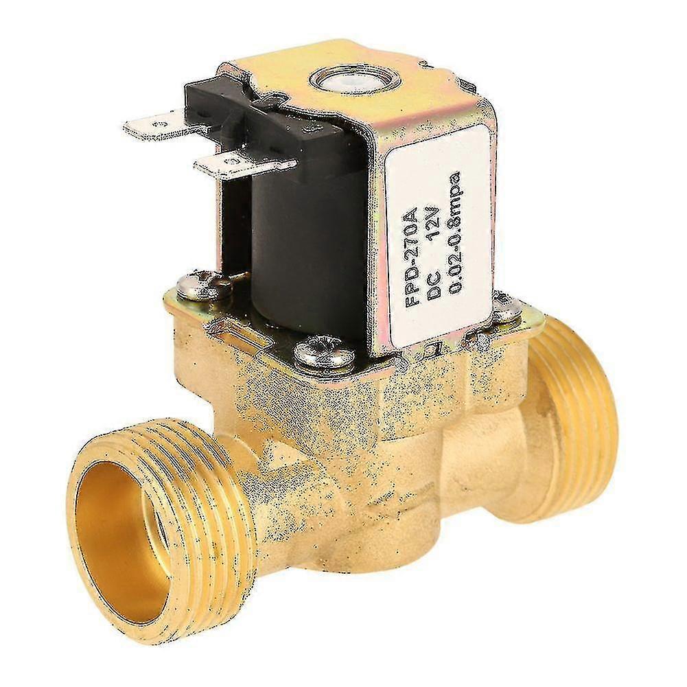 DC 12V G3/4 Normálně zavřený elektrický solenoidový ventil, Mosazný solenoidový ventil, NC solenoidový ventil (g3/4 D