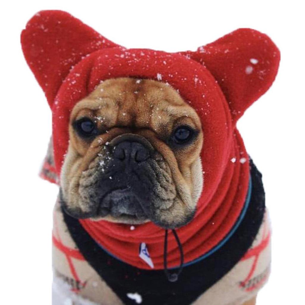 Cozy Solid Color Dog Hat - Cute Fleece Pet Headgear