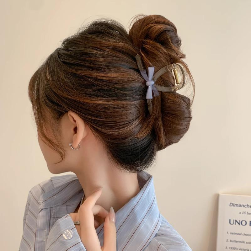 

Зажим-краб для волос среднего объема класса люкс для женской прически - Аксессуар для волос 2025