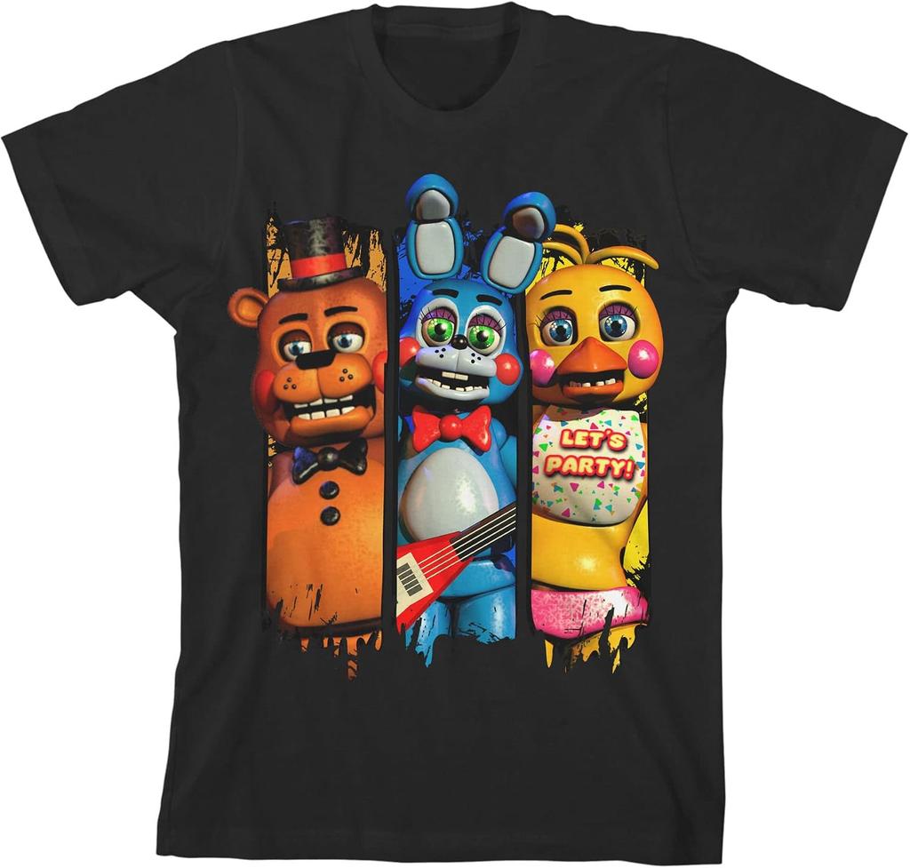 FNAF Freddy Bonnie Chica Let's Party T-shirt