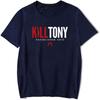 Merchandise Kill Tony T-shirt a maniche corte Unisex Moda Top Girocollo Stampe Maglietta di Cotone da Uomo Abbigliamento Top Casual Larghi Maglietta da Uomo