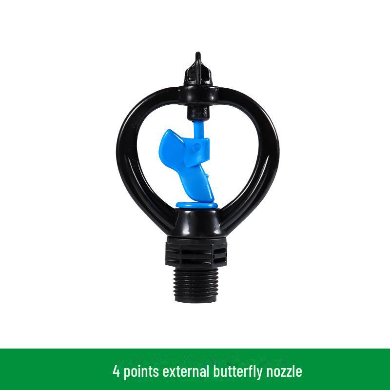 4" X 4/6" Rain-Shaped Sprinkler Head, Universal Threaded Plastic Disc for Garden Irrigation