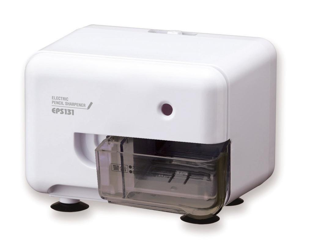 Asuka Asmix Electric Pencil Sharpener with Lead EPS131W Adjustment, White,