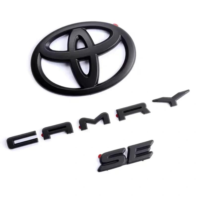 rtzup10 3-piece Set Emblem for Toyota Camry Modified Covering Car Sticker 3D Trunk Sticker Accessories SE LE XSE Auto Exterior Decor