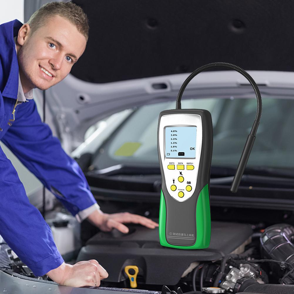 DY23B Car Brake Fluid Liquid Tester LCD Digital Oil Quality Detector LED Brake Fluid Moisture Tester Oil Quality Diagnostic Tool
