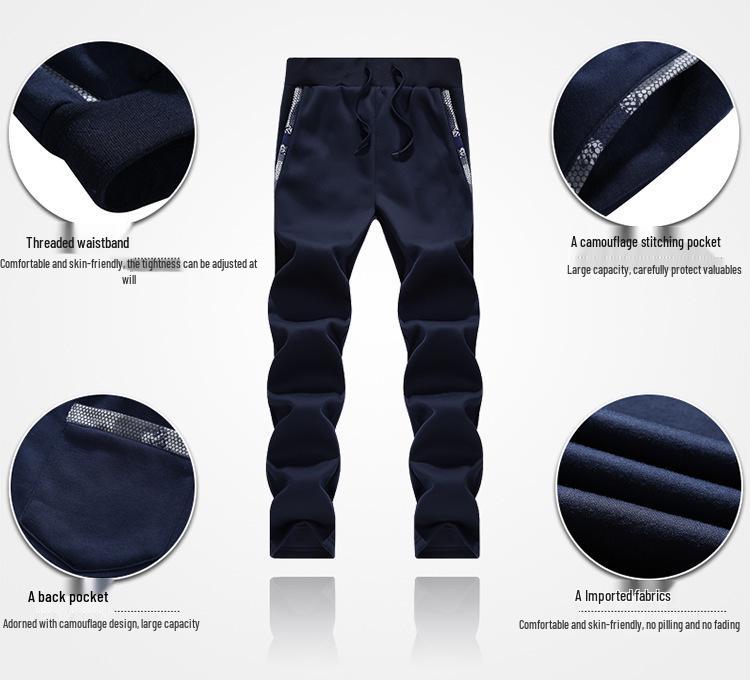 Men's Plus Velvet Cardigan - Autumn/Winter Sports Casual Sweatshirt