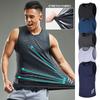 Men's Running Tank Top Fitness Wear Shirts Tops Man Sports First Layer Undershirt Ice Vest Sweatshirt Gym Tees Singlet Marathon