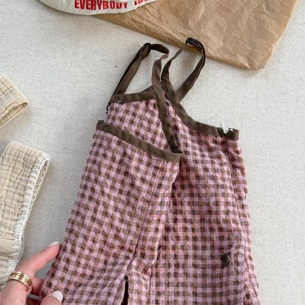 Children's Clothing, Girls' Summer Clothes, Camisole Jumpsuit, Summer Jumpsuit, Wide Leg Cropped Pants