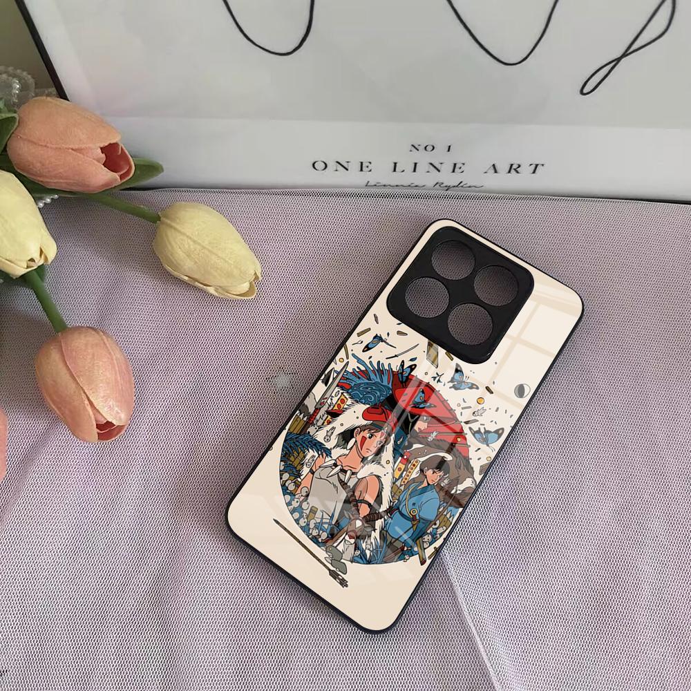 Anime Princesse M-MononokeS Phone Case For Xiaomi Poco F3 4 5 6 X3 NFC X4 GT X5 6 M3 4 5 5s 6 Pro 4G 5G Glass Cases