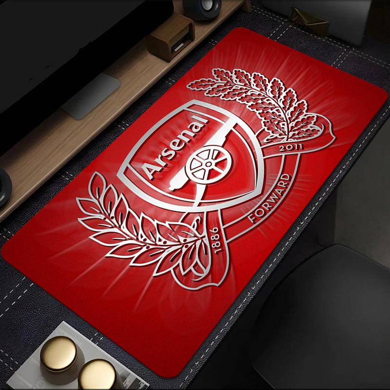 Tappetino Mouse Momento Celebrativo Arsenal, Base in Gomma, Tappetino Mouse per Giocatori e Uso Ufficio, Scrivania da Gioco, Tappetino Facile da Pulire Regali di Natale per Fan