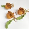 Handcrafted Crocheted Acorn Pendant Exquisite Craftsmanship and Natural Beauty Hangings Decoration for Bags Backpacks