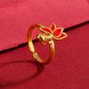 New Fashion Transport Koi Gold 925 Sterling Silver Personality Fish Creative Animal Opening Rings  R029
