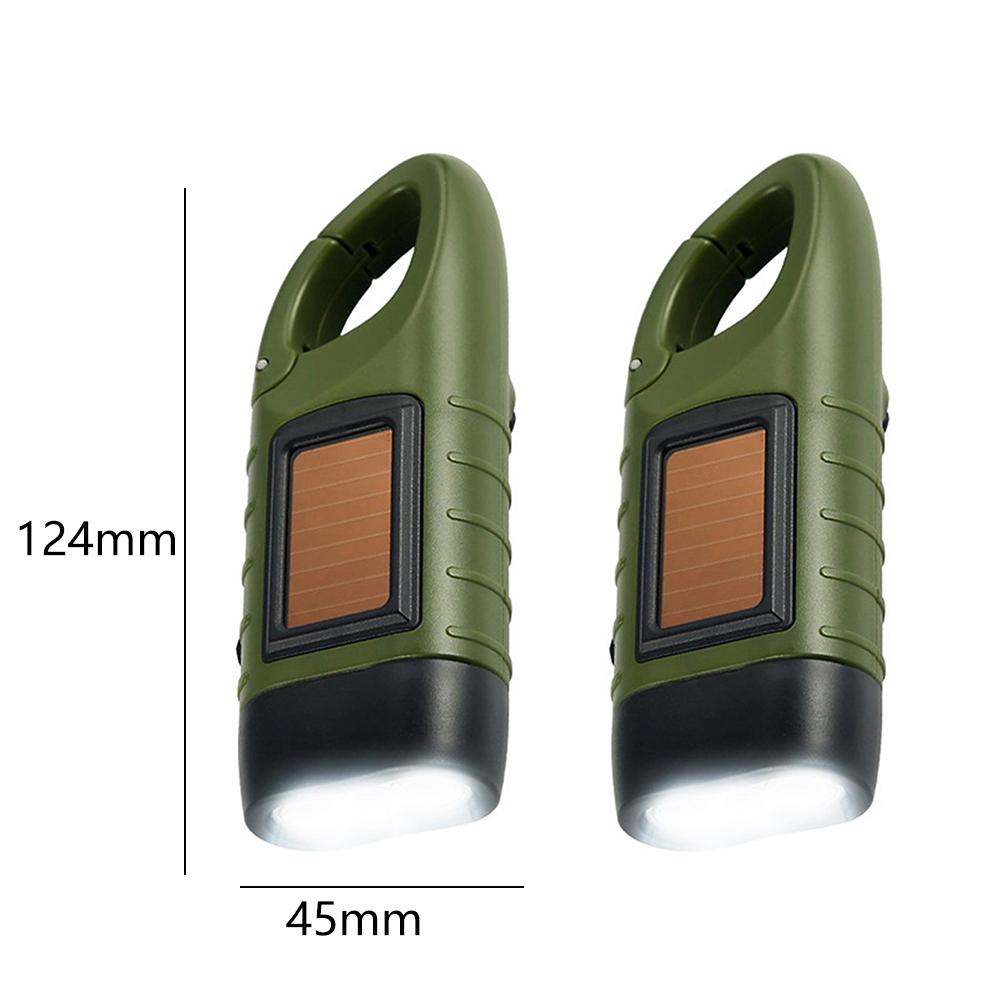 Solar Camping Light Hand Crank Emergency Flashlights Outdoor Survival Torches