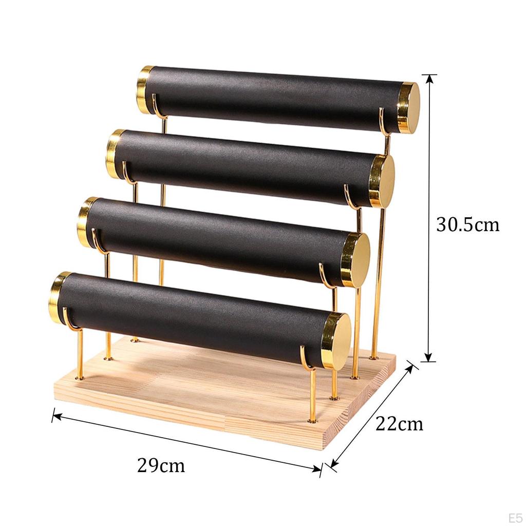 Suport de afișare cu 4 niveluri pentru brățări și organizarea bijuteriilor