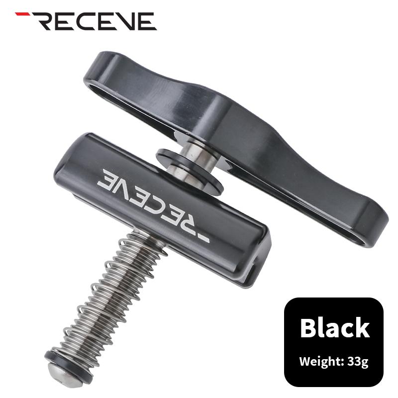 RECEVE Folding Bike C Buckle Knob Hinge Clamp Bicycle Titanium Alloy Handle Hinge Clamp Kit Folding Buckle Fixed For Brompton
