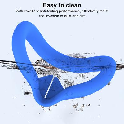 Silicone VR Face Cover Sweatproof Face Cushion Anti-Dirty Face Cushion Pad Replacement for Meta Quest 3S VR Accessories