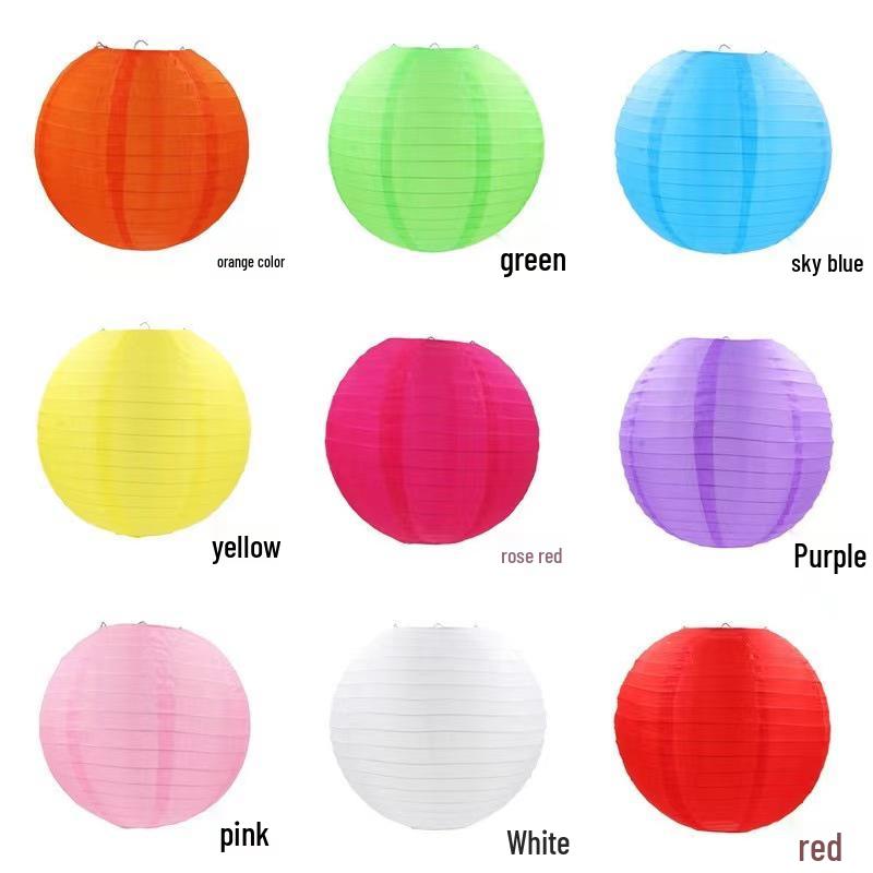 Spring Festival Outdoor Lanterns: Colorful Silk Lanterns & Riddle Decorations 20 cm розы красного