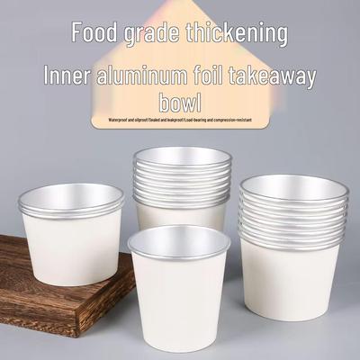 Einweg-Aluminiumfolien-Suppenschüssel für Takeout und Eintopfsuppe – Isolierte Verpackungsbox