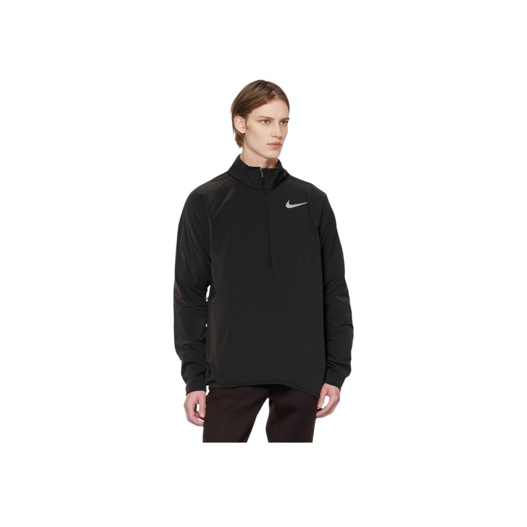 Nike Schnelltrocknendes Trainings-Sport-Halb-Zip-Sweatshirt Jacke Herren Tops Schwarz DM1109-010