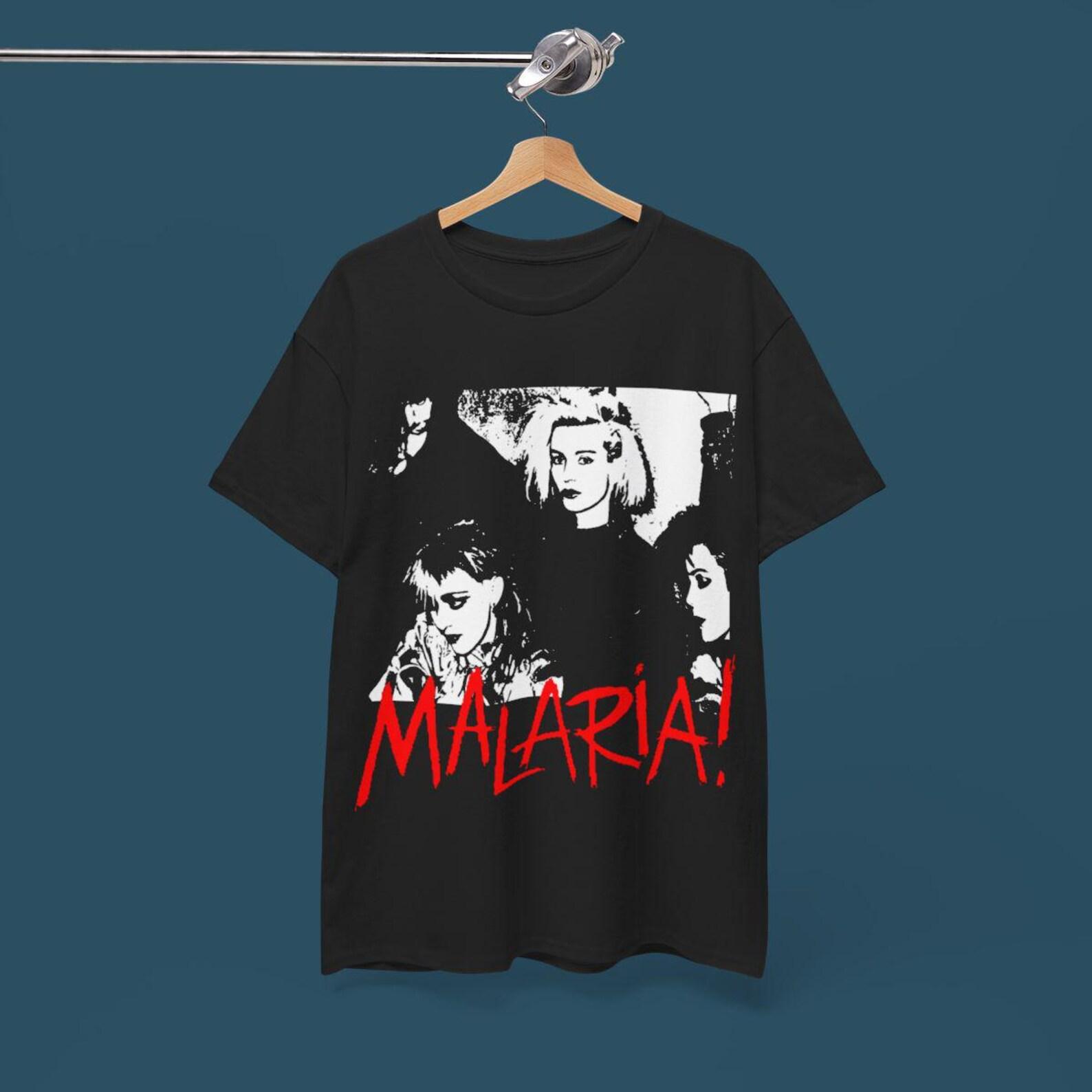 Malaria! T shirt - goth tee - post punk coldwave tee 3XL