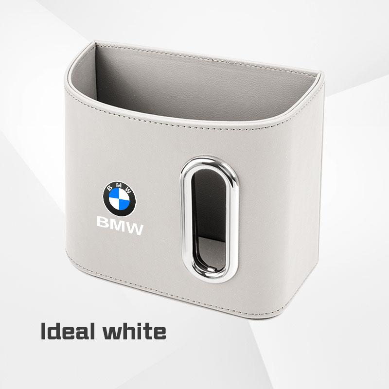 AAAOS1 Leather Car Door Storage Box For BMW X1X3X4 X5 X6 X7 1 3 5 7 Series E70 E87 F40 F48 G20 G30 Tissue Holder Backrest Organizer Bag