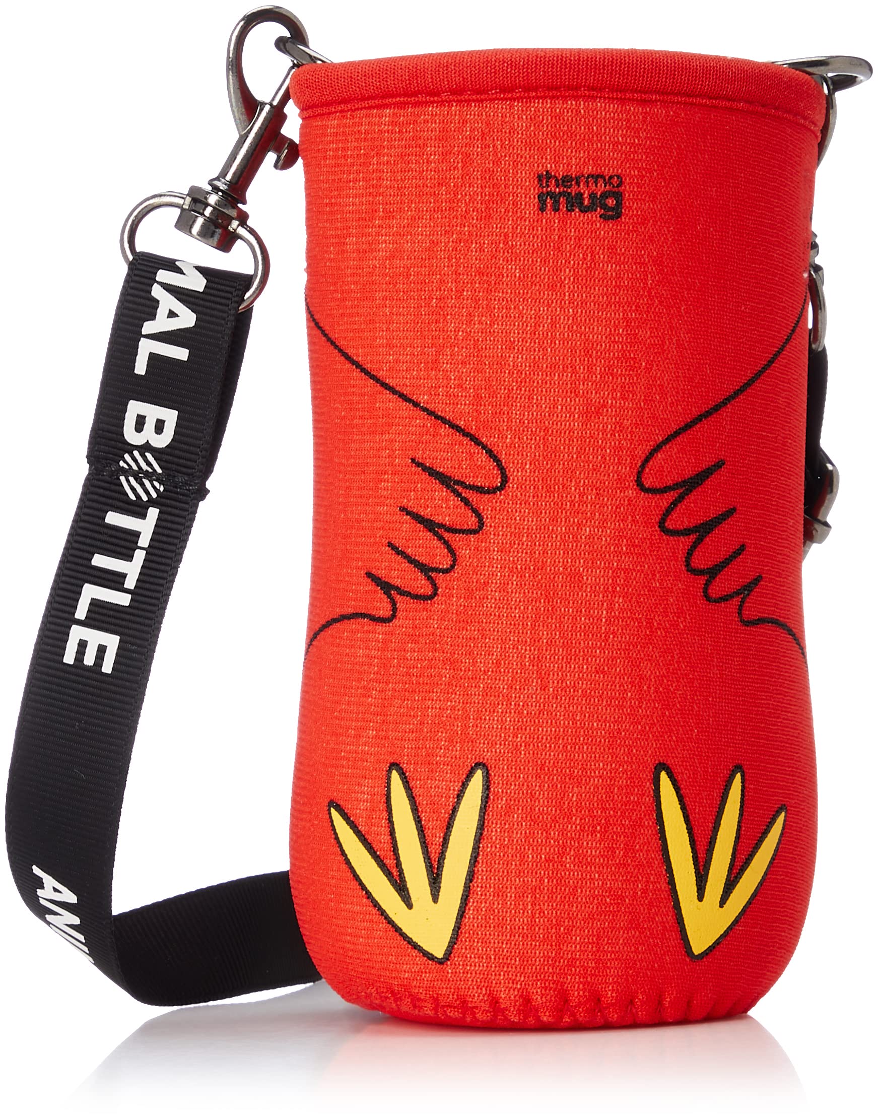 ТЕРМОКРУЖКА Бутылка с животным Запасная внутренняя крышка, Красная, Диаметр прибл.. 6см, AM18-CV