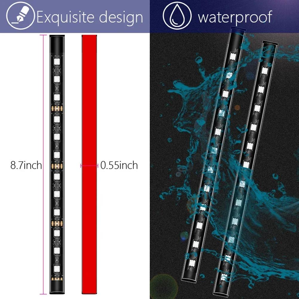 Led Bar Car Interior Backlight Ambient Mood Foot Light With Cigarette Lighter Decorative Atmosphere Lamp Auto Accessories 12V