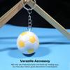 14pcs Pull On Closure Football Keychains Waterproof Design Sport Ball Key Chain  Bag Decoration