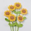 Gehäkeltes Sonnenblumen-Bouquet, Gehäkeltes Blumen-Bouquet Für Heimdekoration DIY-Geschenk-Bouquet Für Frau Mama Vater Lehrer
