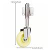 Gate Caster Compact with Mounting Plate Heavy Duty for Gates, Office