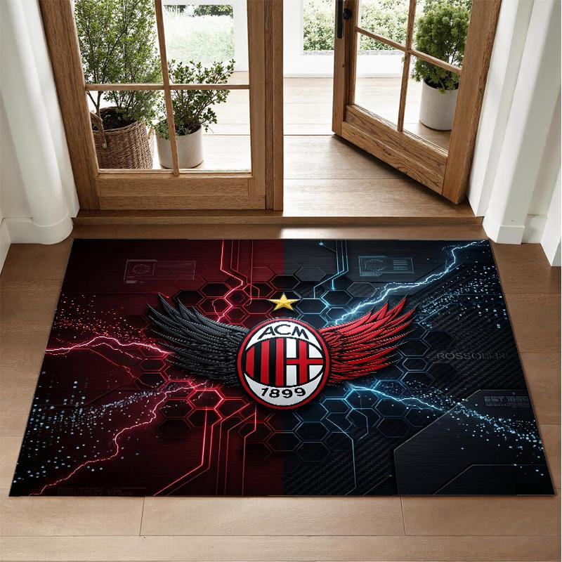 AC Milan Design Crystal Velvet Rug Soft Decorative Mat for Bedroom Entrance