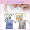 Asenappy Waterproof Baby Diaper Bag With Double Zipper Digital Print 30x36cm