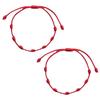Cross-border Hot Sale Benming Year Red Rope 7 Knot Lucky Bracelet Simple Personality Hand-woven